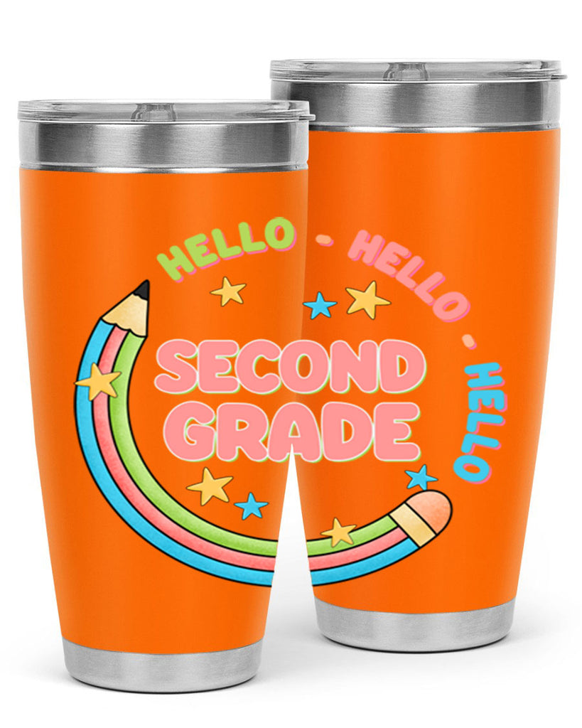 Hello 2nd Grade Pencil 10#- second grade- Tumbler