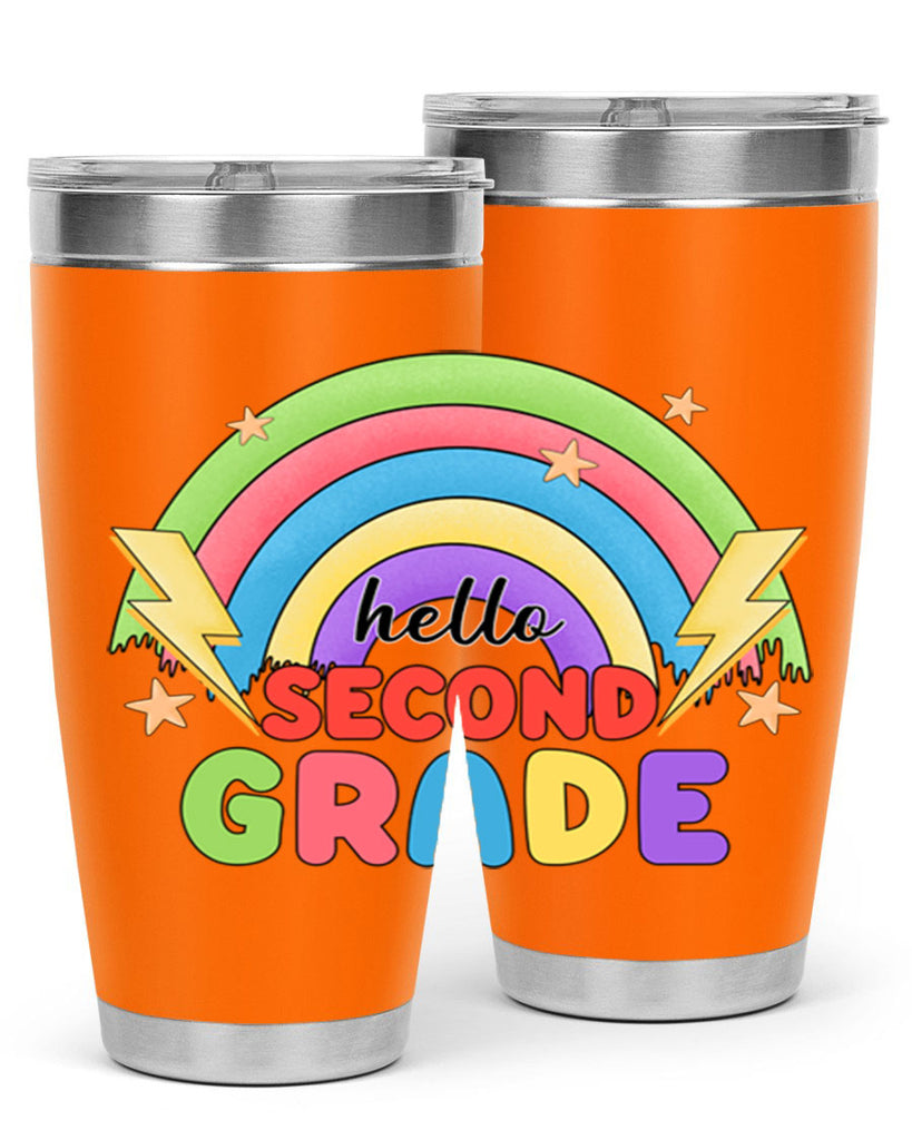 Hello 2nd Grade Rainbow 12#- second grade- Tumbler