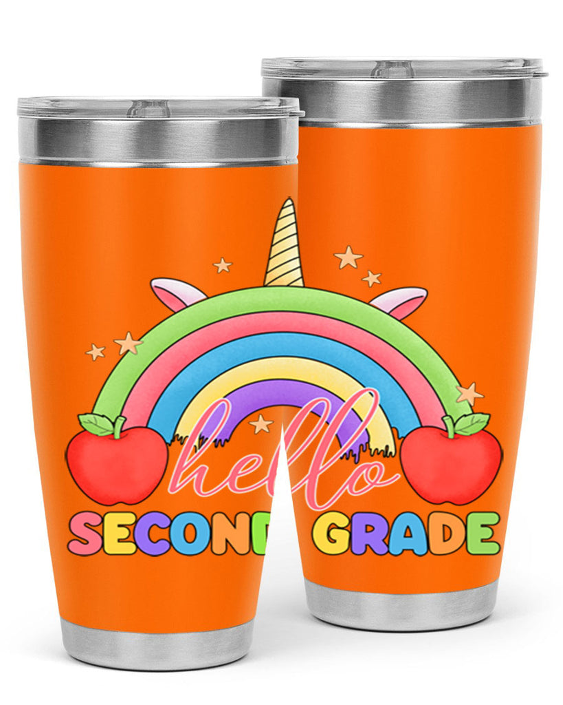 Hello 2nd Grade Unicorn Rainbow 13#- second grade- Tumbler