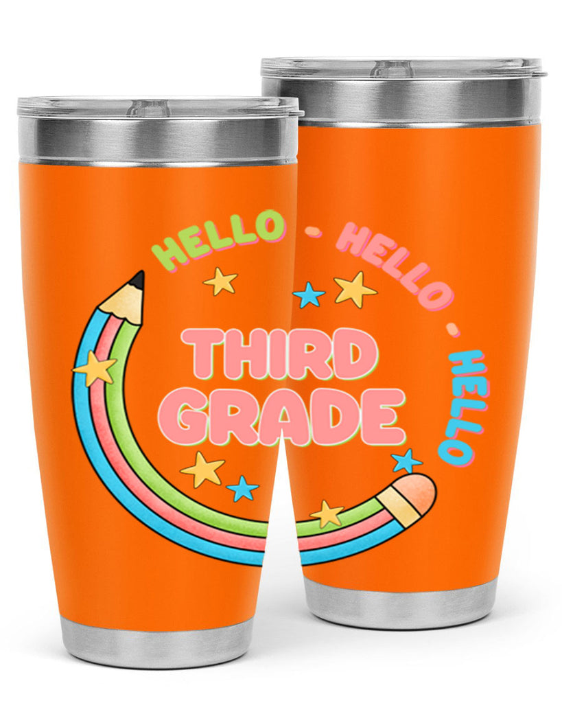 Hello 3rd Grade Pencil 10#- 3rd grade- Tumbler