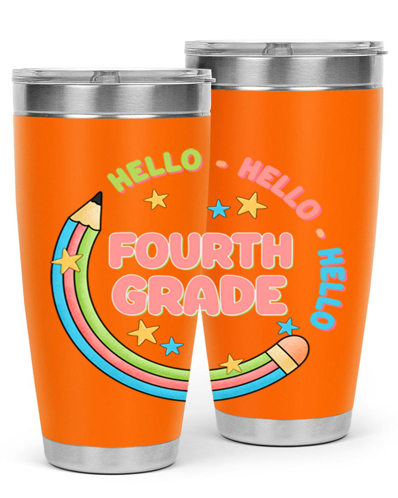 Hello 4th Grade Pencil 11#- 4th  grade- Tumbler