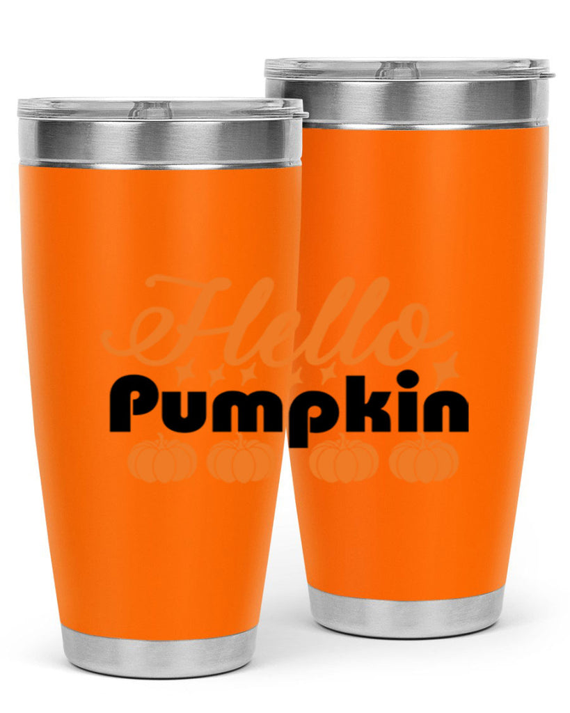 Hello Pumpkin 292#- fall- Tumbler