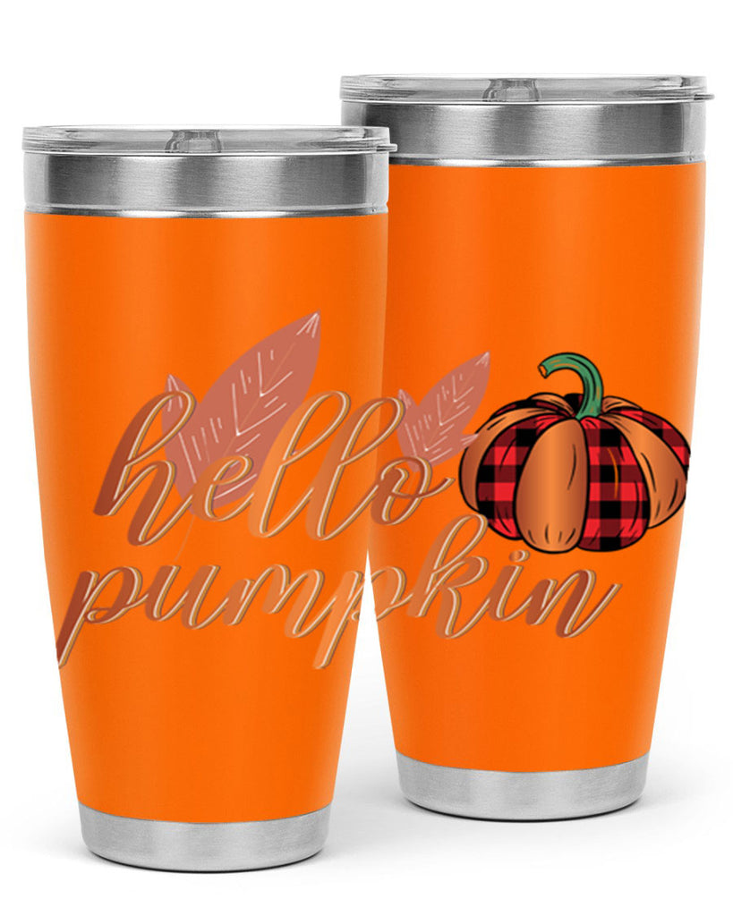 Hello Pumpkin 294#- fall- Tumbler