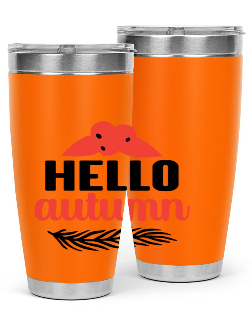 Hello autumn 269#- fall- Tumbler