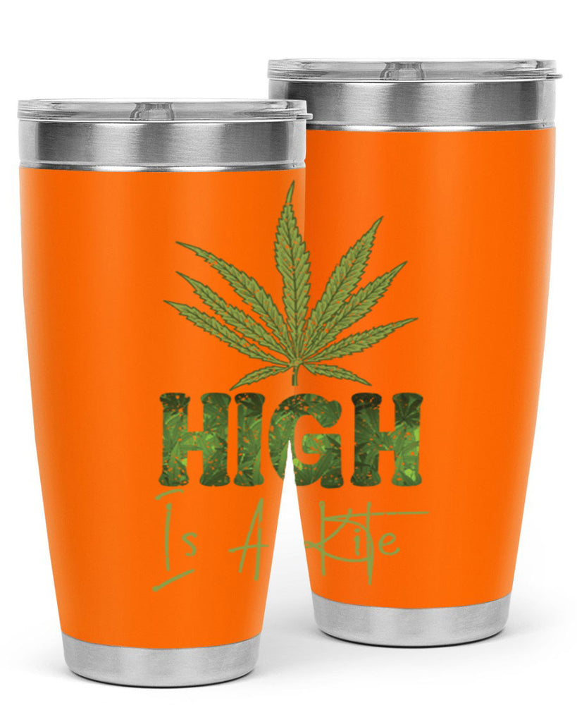 High Is A Kite Sublimation 115#- marijuana- Tumbler