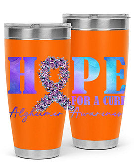 Hope For A Cure AlzheimerS Awareness 163#- alzheimers- Tumbler