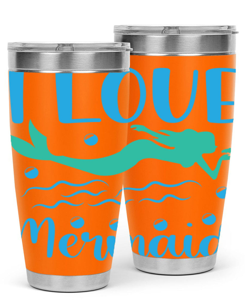 I Love Mermaid Design 231#- mermaid- Tumbler