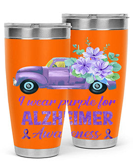 I Wear Purple For AlzheimerS Awareness 168#- alzheimers- Tumbler