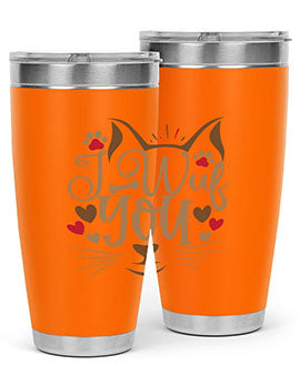 I Wuf You Style 16#- cat- Tumbler