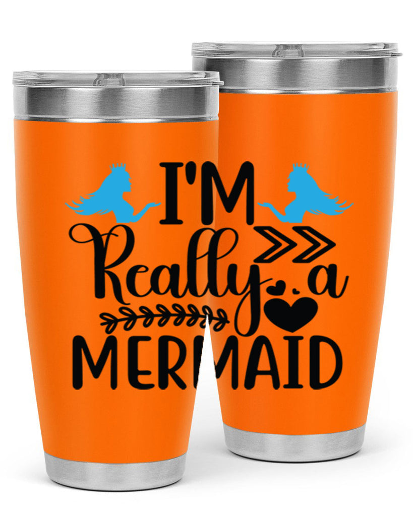 Im Really a Mermaid 262#- mermaid- Tumbler