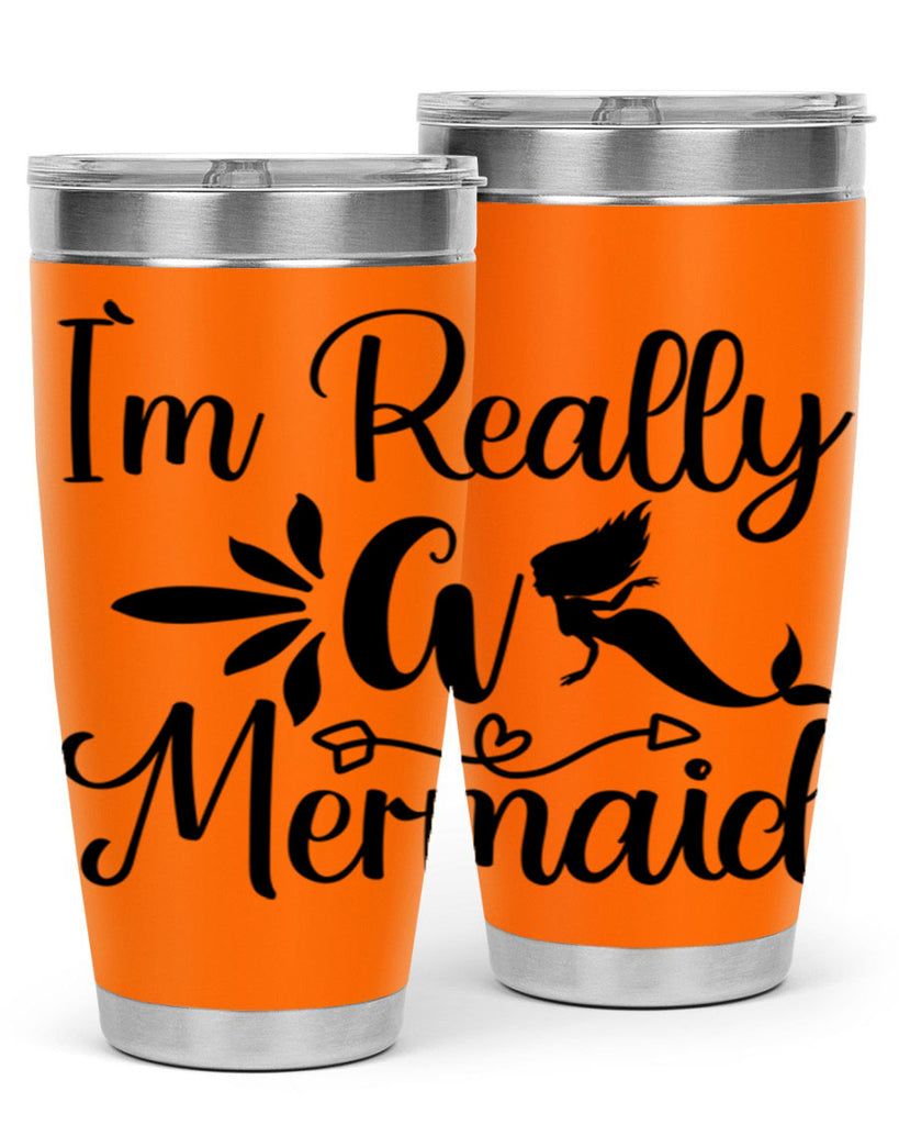 Im really a mermaid 261#- mermaid- Tumbler