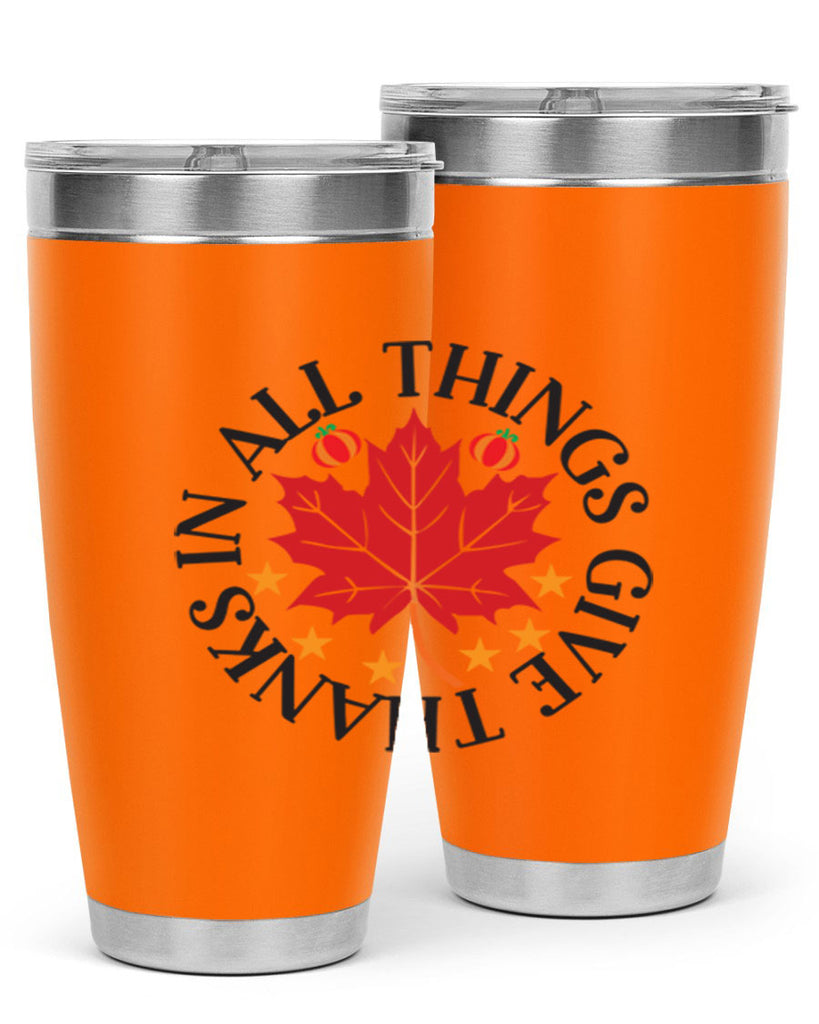 Inallthingsgivethanks 353#- fall- Tumbler