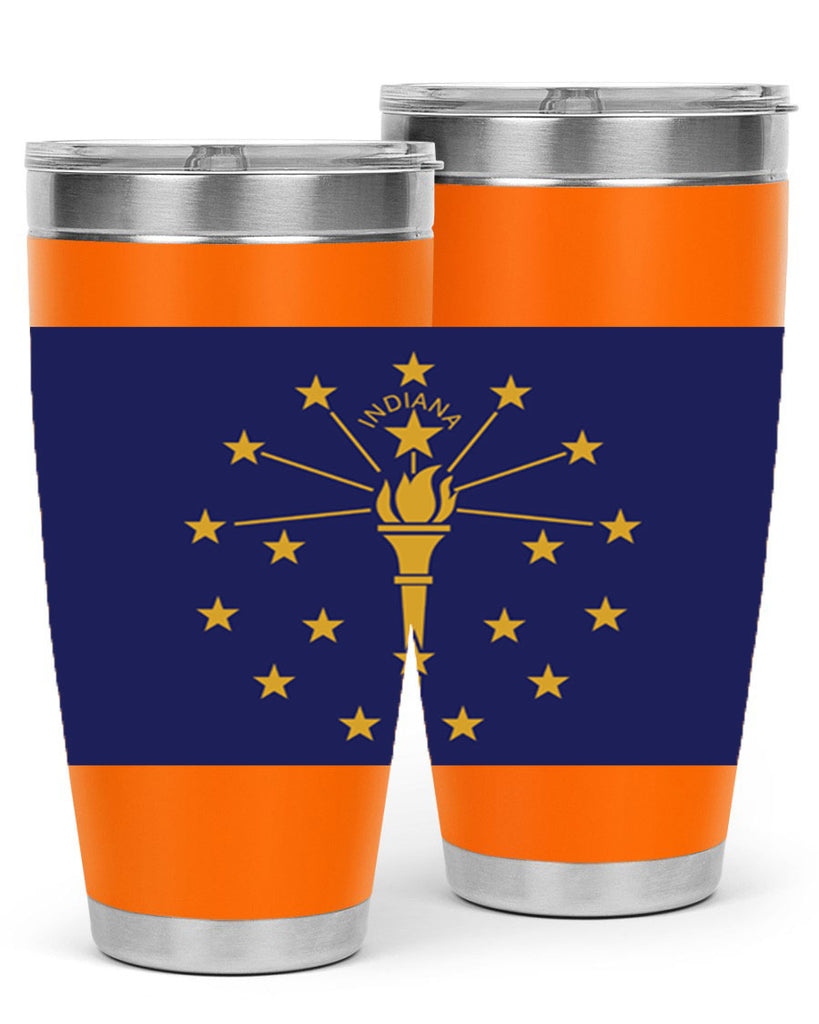 Indiana 38#- Us Flags- Tumbler