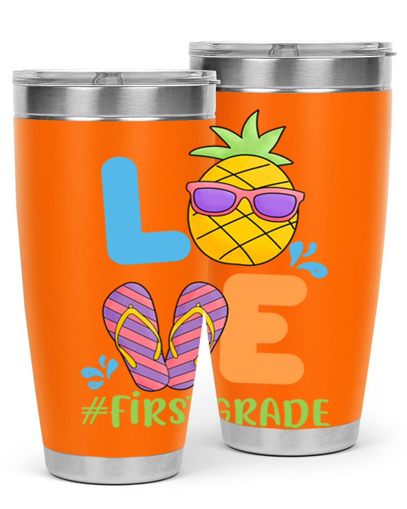 LOVE 1st Grade Summer Pineapple 8#- 1st grade- Tumbler