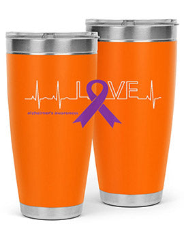 LOVE Gifts for Survivors National Alzheimers Awareness 191#- alzheimers- Tumbler