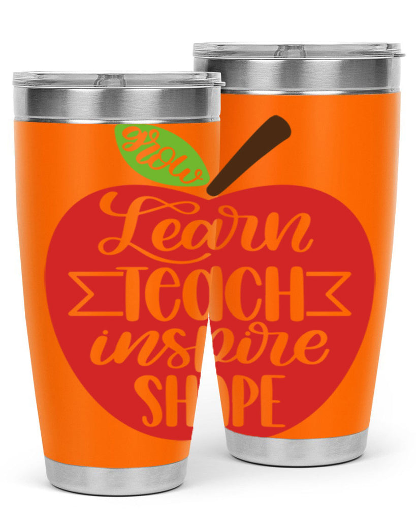 Learn Teach Inspire Shape Style 68#- teacher- tumbler