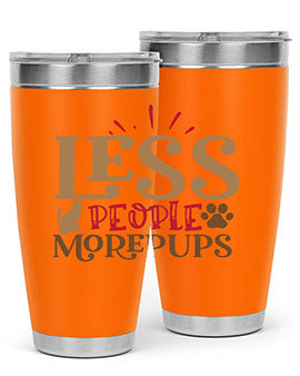 Less People More Pups Style 18#- cat- Tumbler