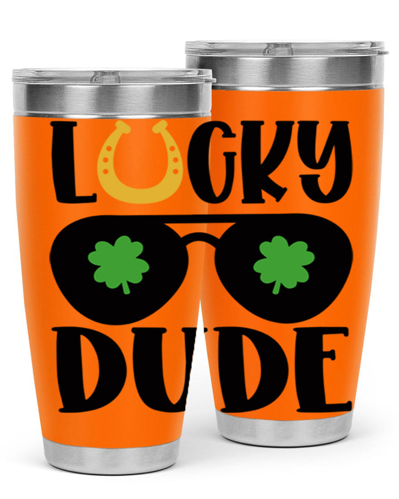 Lucky Dude Style 57#- St Patricks Day- Tumbler