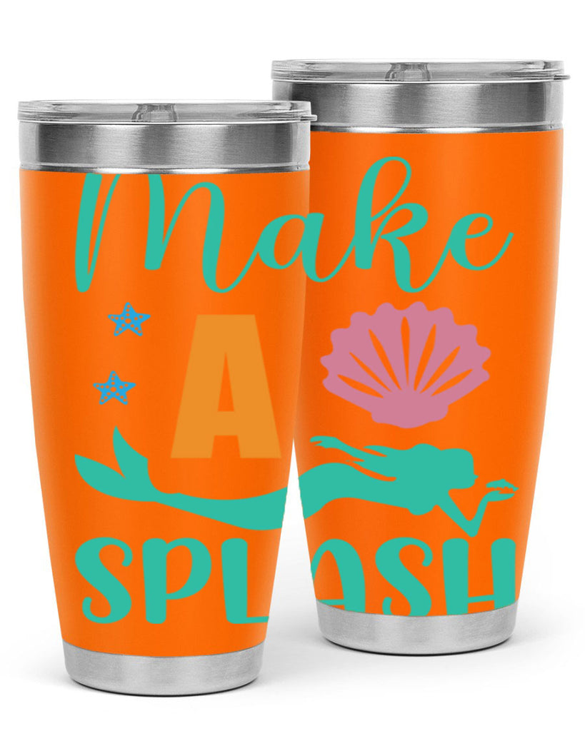 Make a Splash Design 314#- mermaid- Tumbler