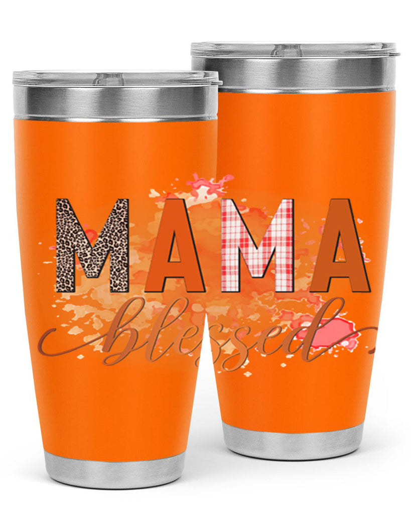 Mama Blessed 418#- fall- Tumbler