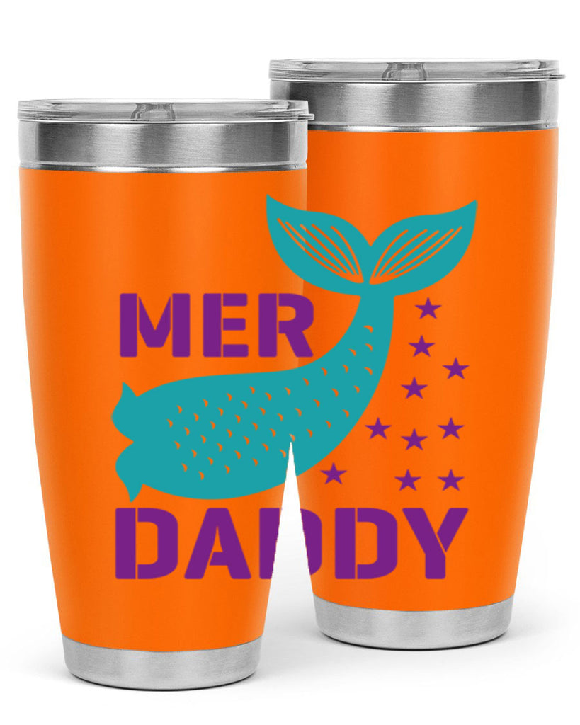 Mer Daddy 326#- mermaid- Tumbler