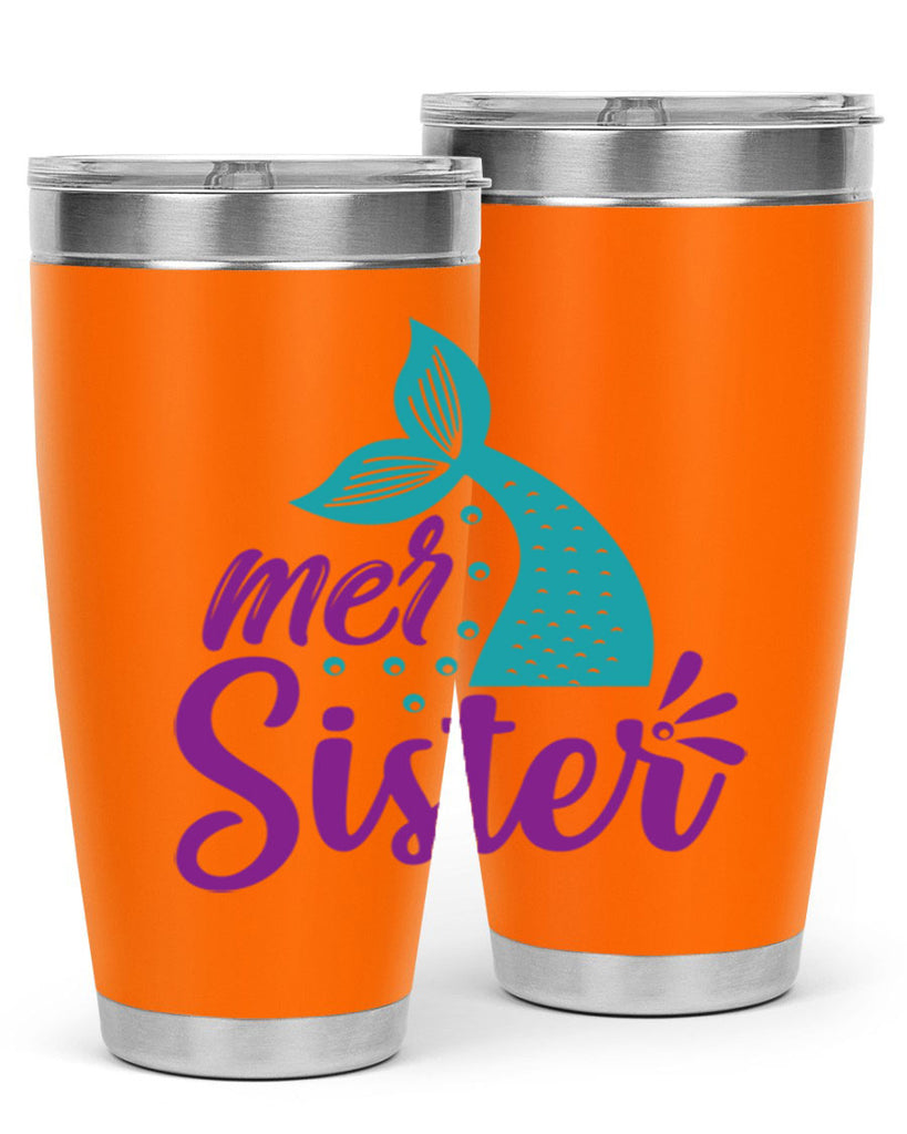 Mer Sister 346#- mermaid- Tumbler