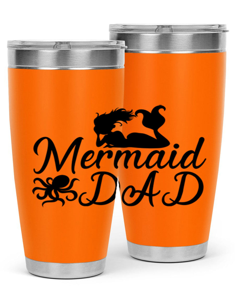 Mermaid Dad 357#- mermaid- Tumbler