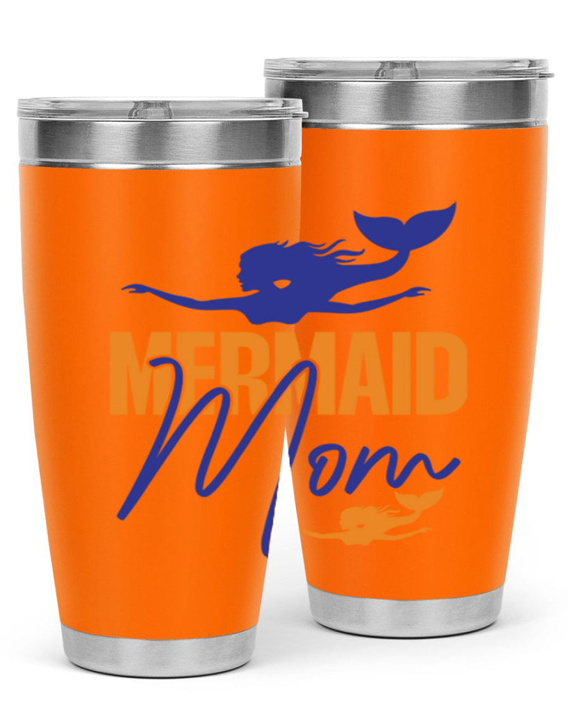 Mermaid Mom 369#- mermaid- Tumbler