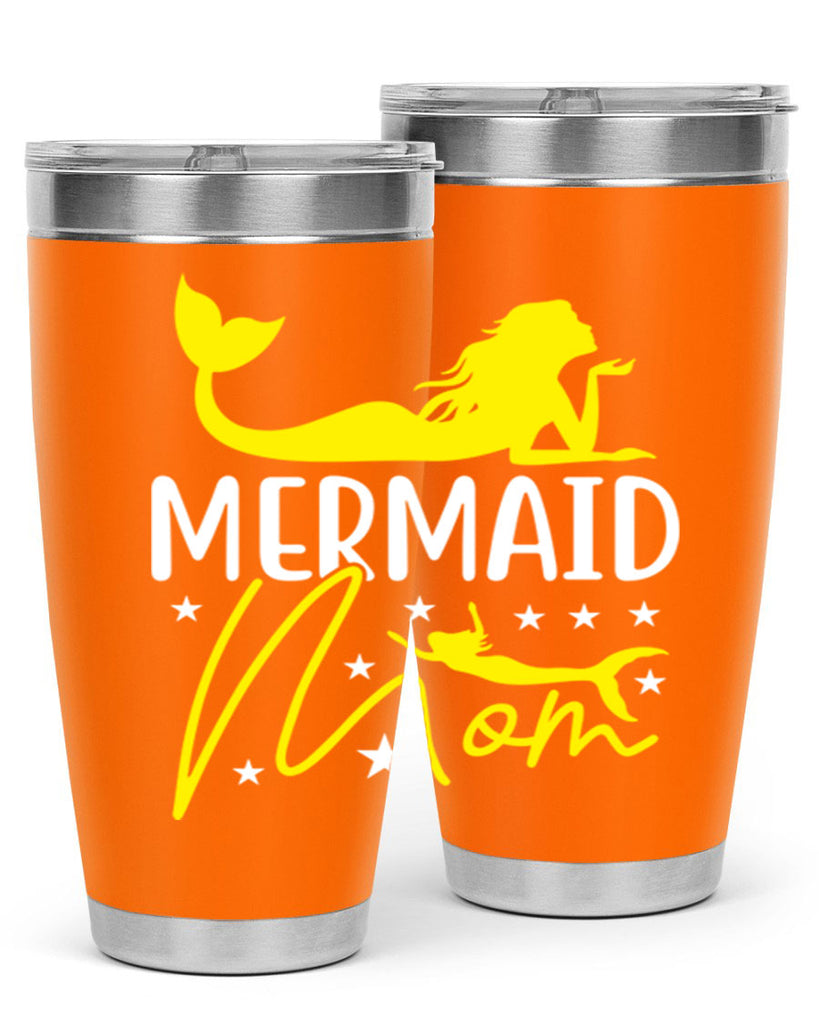 Mermaid Mom 370#- mermaid- Tumbler