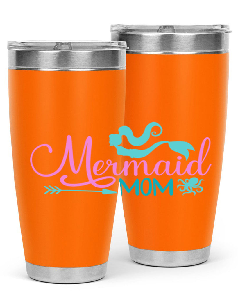 Mermaid Mom 374#- mermaid- Tumbler