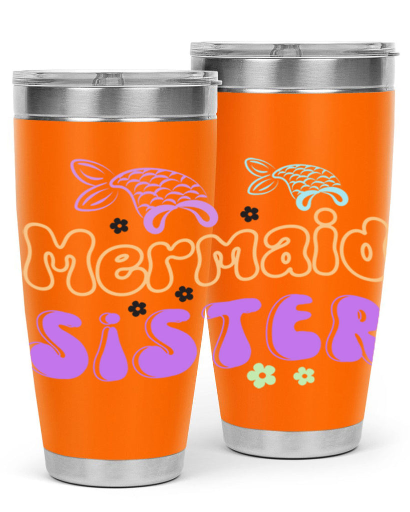 Mermaid Sister 442#- mermaid- Tumbler