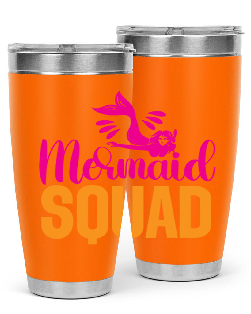 Mermaid Squad 381#- mermaid- Tumbler