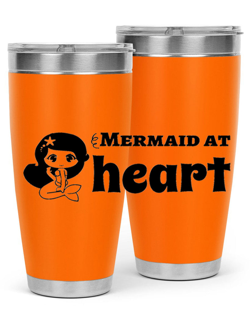 Mermaid at heart 393#- mermaid- Tumbler