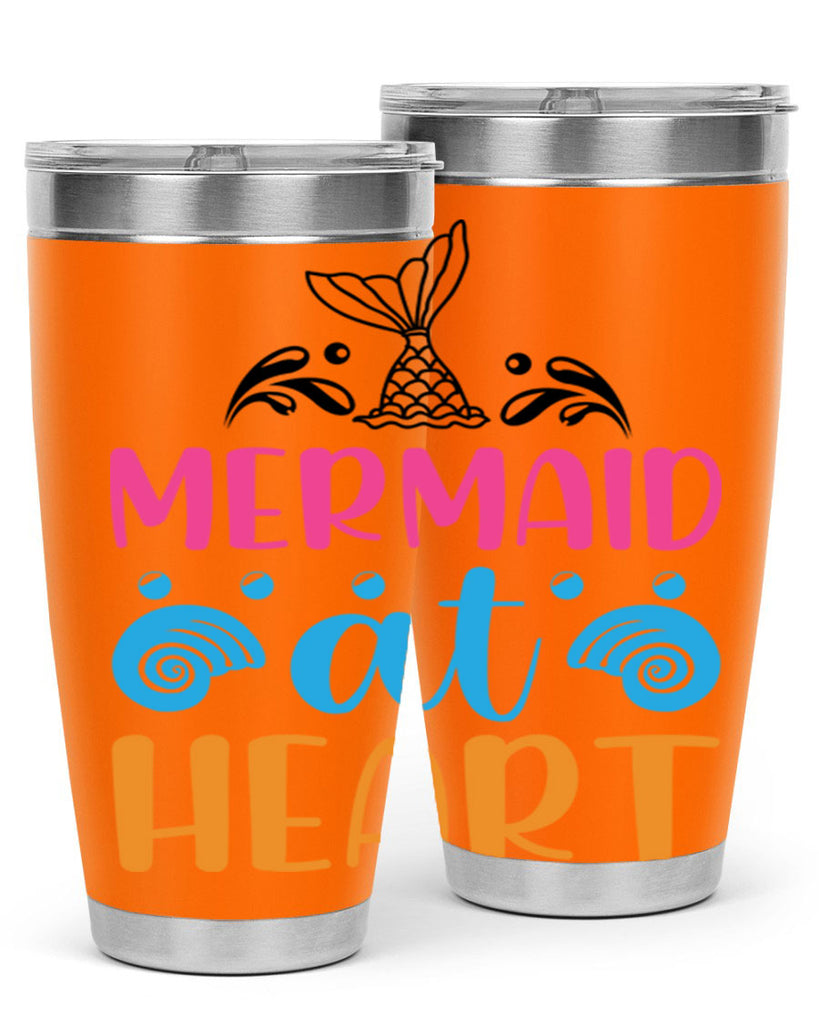 Mermaid at heart Design 396#- mermaid- Tumbler