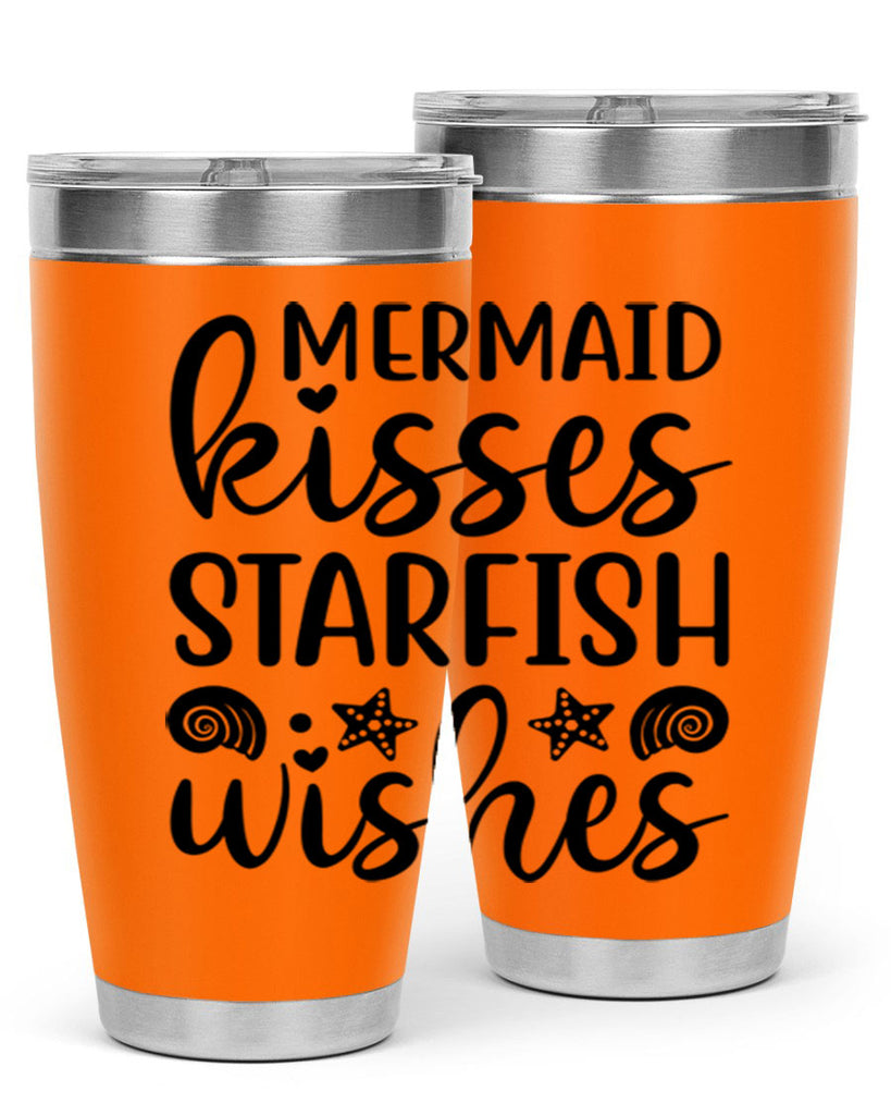 Mermaid kisses starfish wishes 426#- mermaid- Tumbler