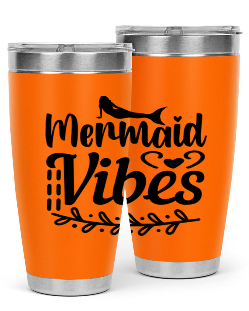 Mermaid vibes 454#- mermaid- Tumbler