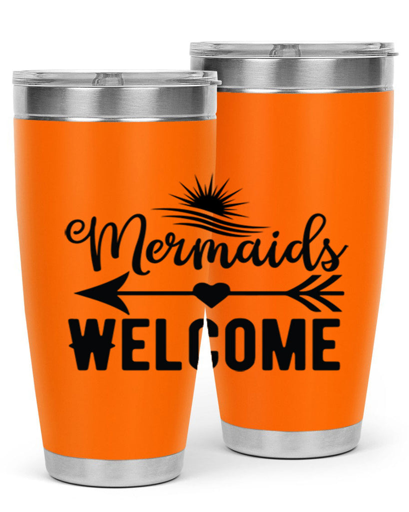 Mermaids Welcome 500#- mermaid- Tumbler