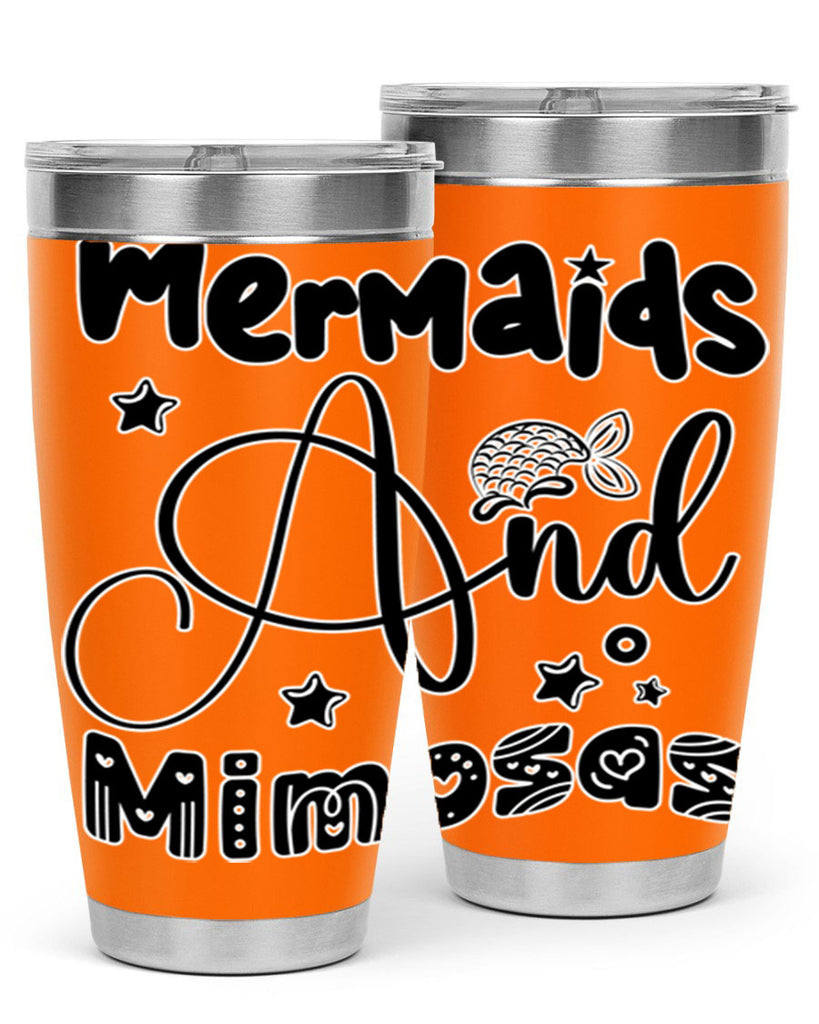 Mermaids and Mimosas 475#- mermaid- Tumbler