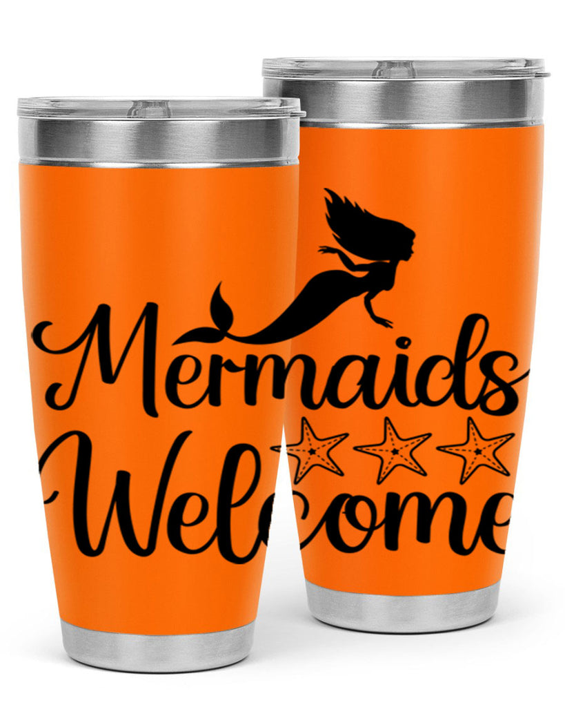 Mermaids welcome 498#- mermaid- Tumbler