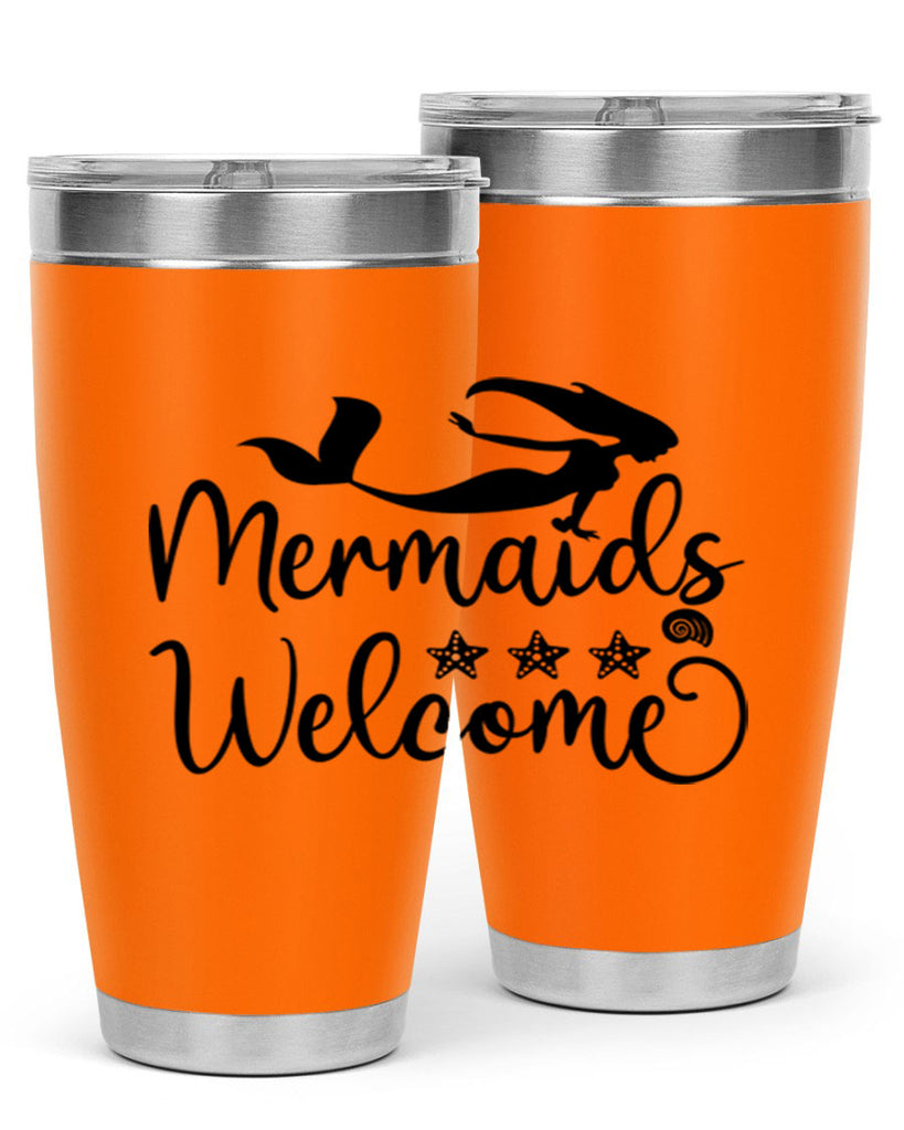 Mermaids welcome design 501#- mermaid- Tumbler