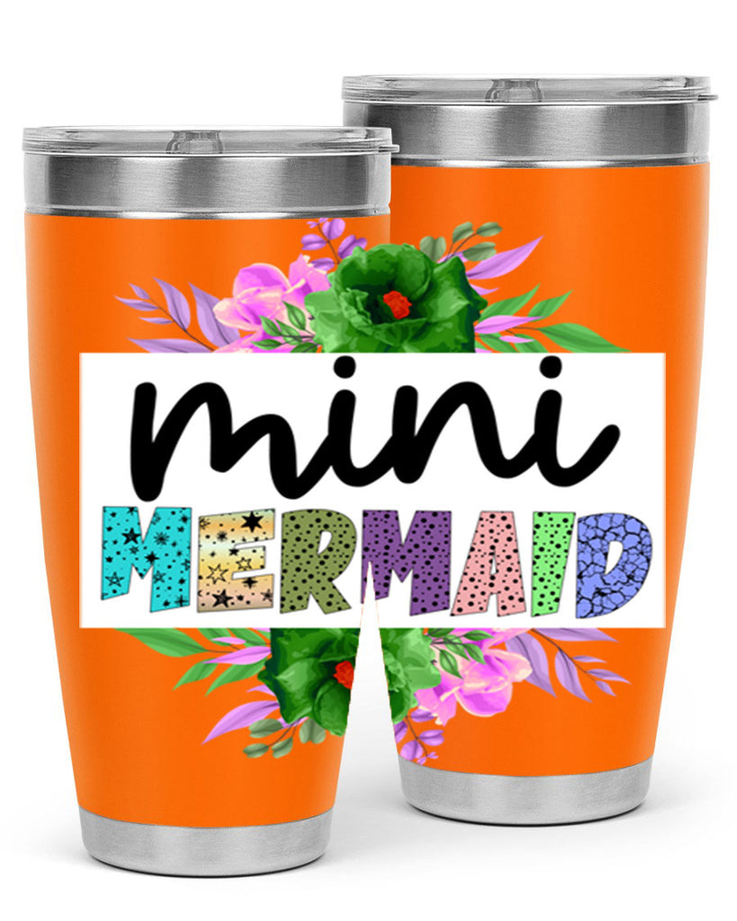 Mini Mermaid 505#- mermaid- Tumbler