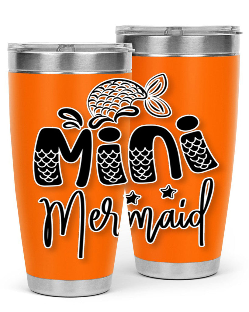 Mini Mermaid 508#- mermaid- Tumbler