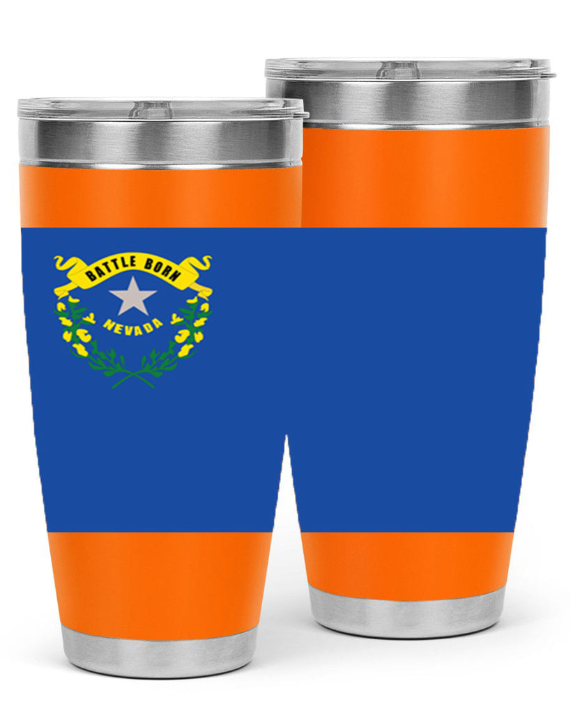 Nevada 24#- Us Flags- Tumbler