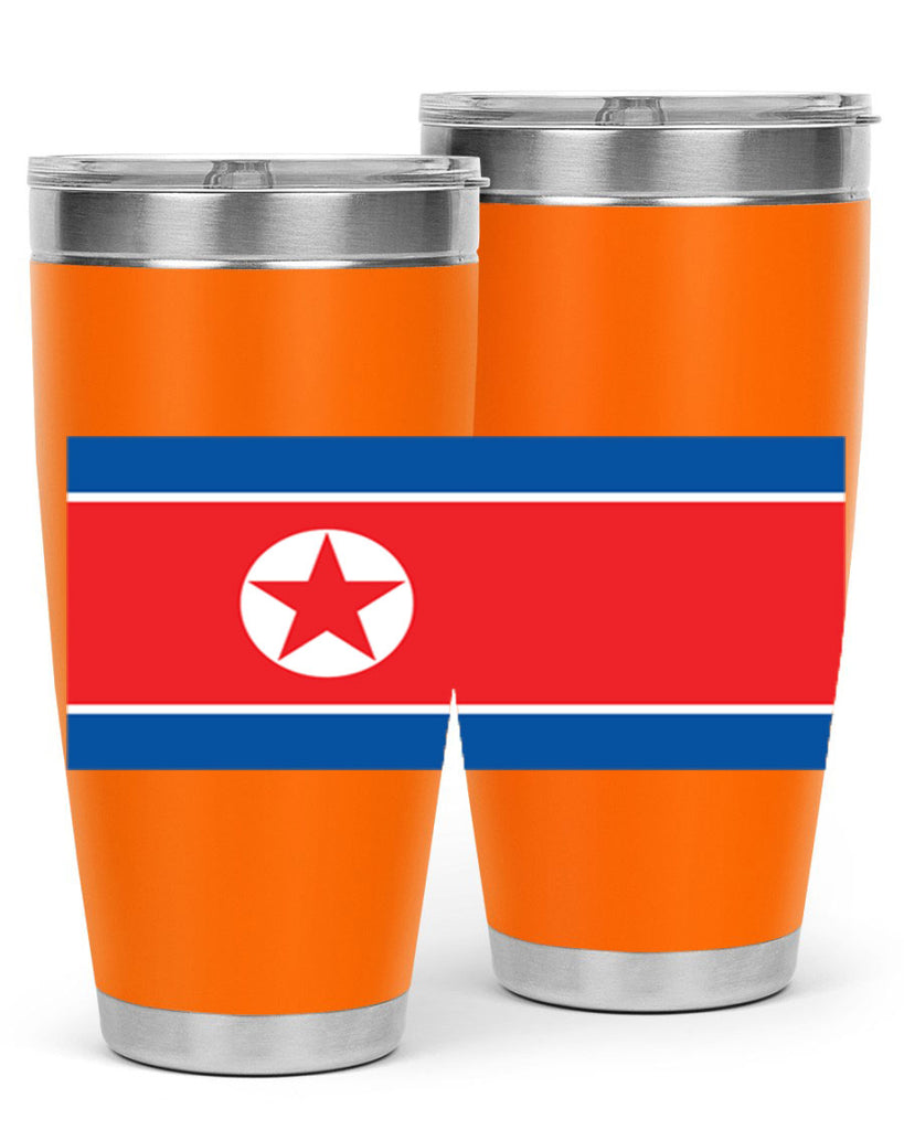 North Korea 70#- world flags- Tumbler