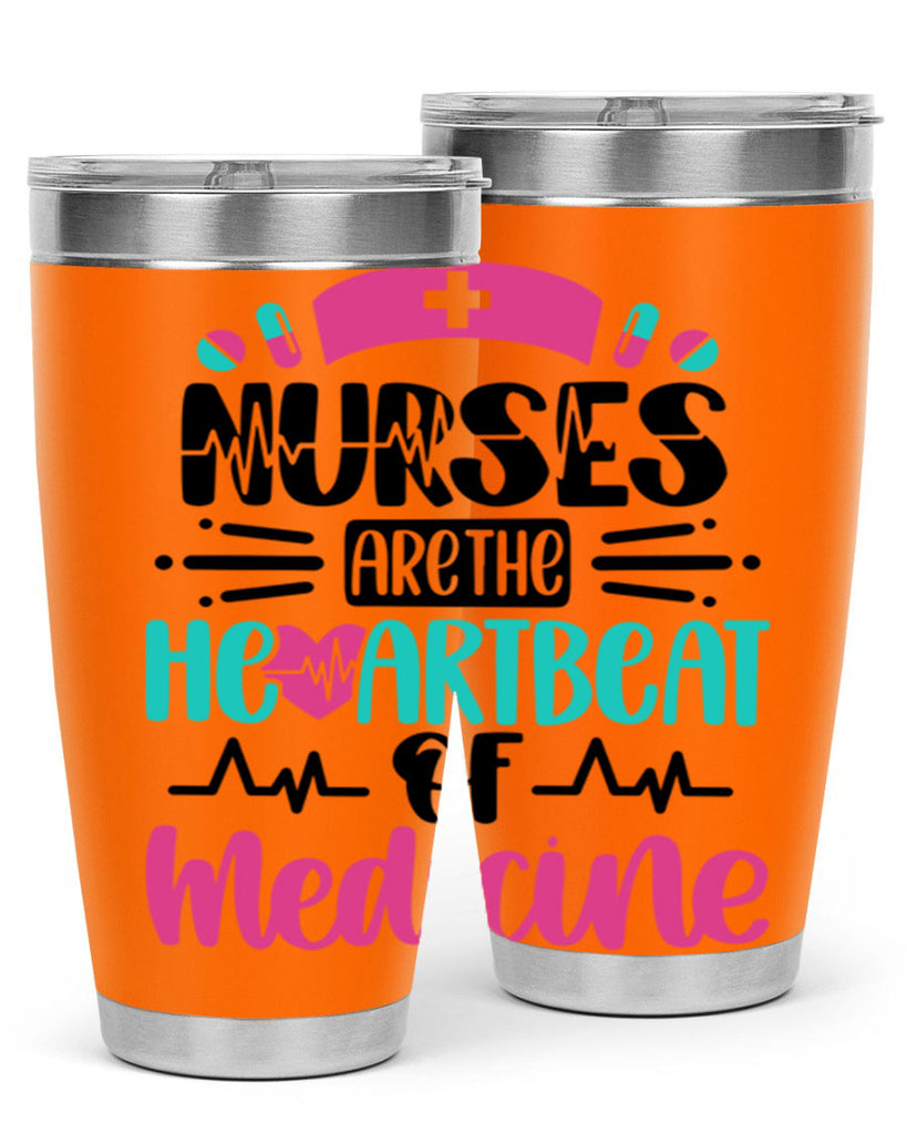 Nurses Are The Heartbeat Style Style 90#- nurse- tumbler