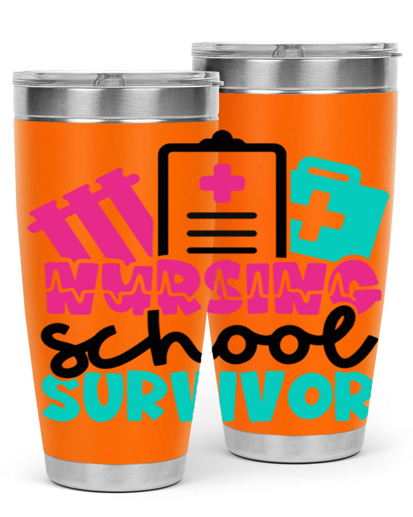Nursing School Survivor Style Style 62#- nurse- tumbler