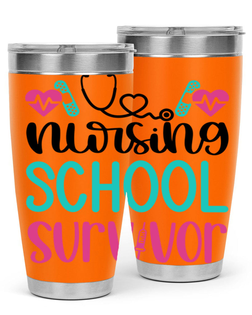 Nursing School Survivor Style Style 63#- nurse- tumbler