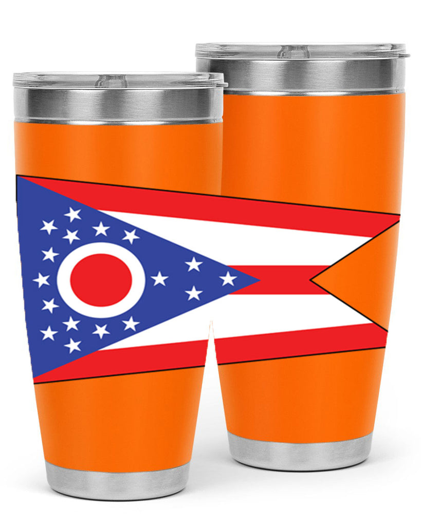 Ohio 17#- Us Flags- Tumbler