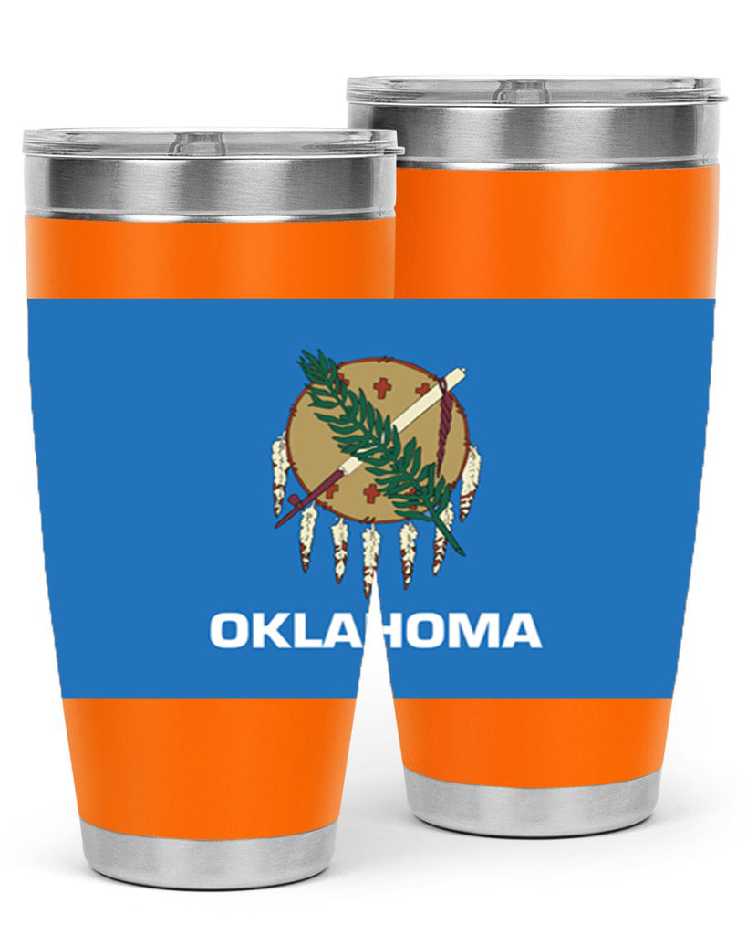 Oklahoma 16#- Us Flags- Tumbler