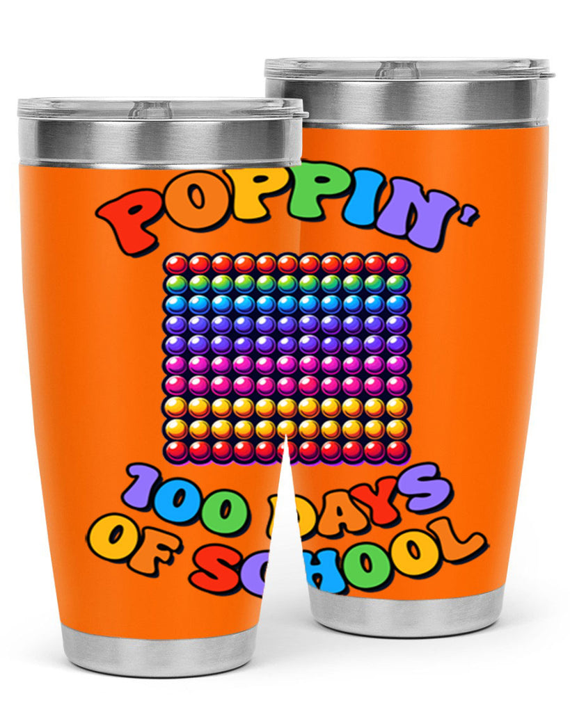 Poppin my way through PNG 54#- 100 days of school- Tumbler